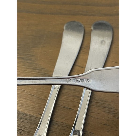 4 Butter Knives Spreader Next Day Gourmet Heavy Shell Japan Stainless 6 1/8" - Picture 4 of 6